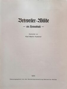Betzweiler-Wälde - ein Heimatbuch